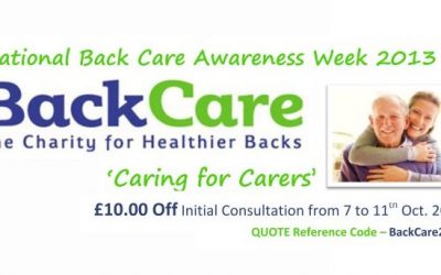 National Back Care Awareness Week – 2013